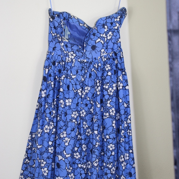 Bright blue Betty Jackson Two 3/4 Length Dress. - Picture 5 of 6